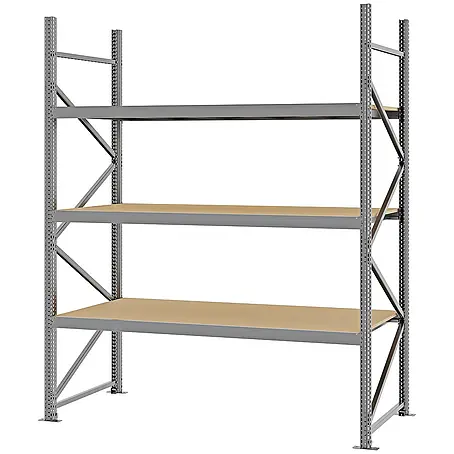 Proregal  Schwerlastregal Weitspannregal MAGNUS PRO mit Spanplatten