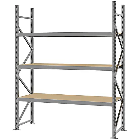 Proregal  Schwerlastregal Weitspannregal MAGNUS PRO mit Spanplatten