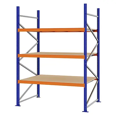 Proregal  Schwerlastregal Weitspannregal MAGNUS PRO mit Spanplatten