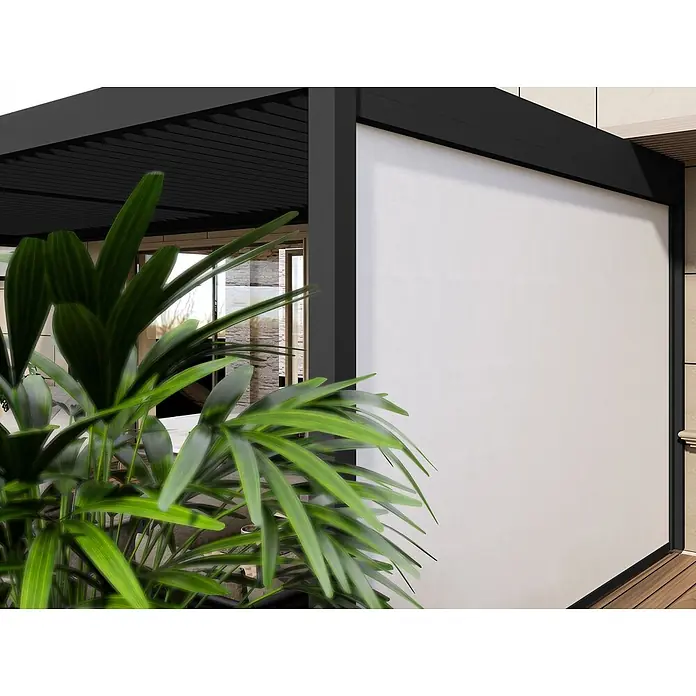 Weide Pergola Sonnenrollo Anthrazit - B x T: 360 x 4 cm, Metall