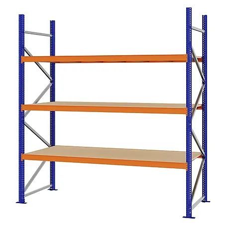 Proregal  Schwerlastregal Weitspannregal MAGNUS PRO mit Spanplatten