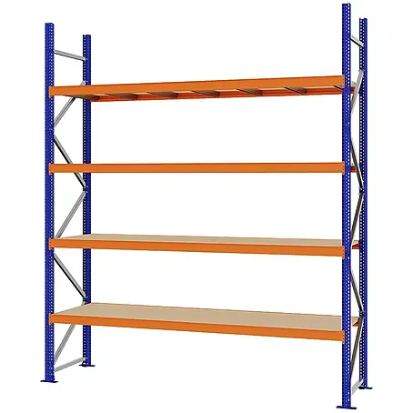 Proregal  Schwerlastregal Weitspannregal MAGNUS PRO mit Spanplatten