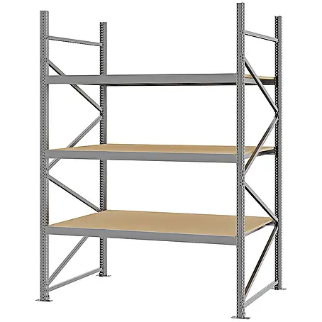 Proregal  Schwerlastregal Weitspannregal MAGNUS PRO mit Spanplatten