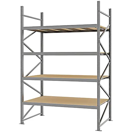 Proregal  Schwerlastregal Weitspannregal MAGNUS PRO mit Spanplatten