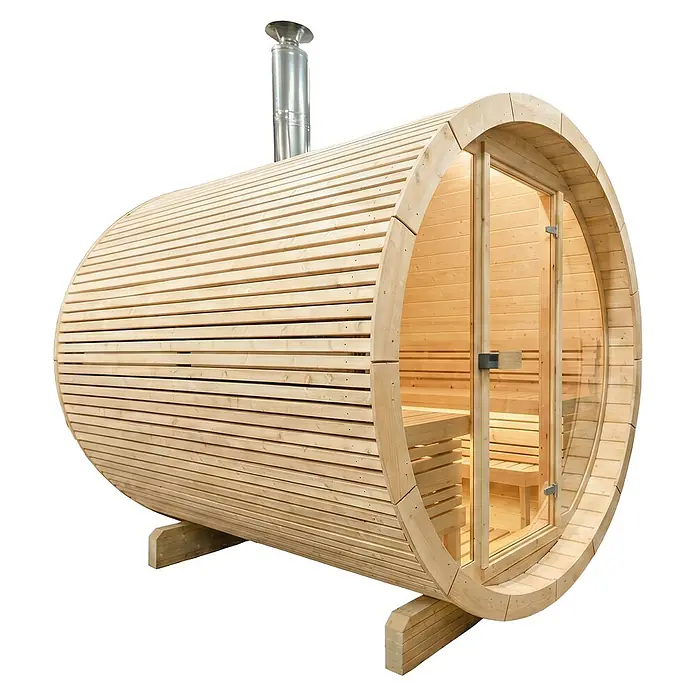 FinnTherm Fasssauna Sebastian - Holz