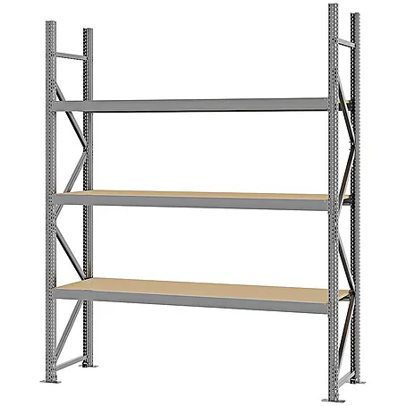 Proregal  Schwerlastregal Weitspannregal MAGNUS PRO mit Spanplatten