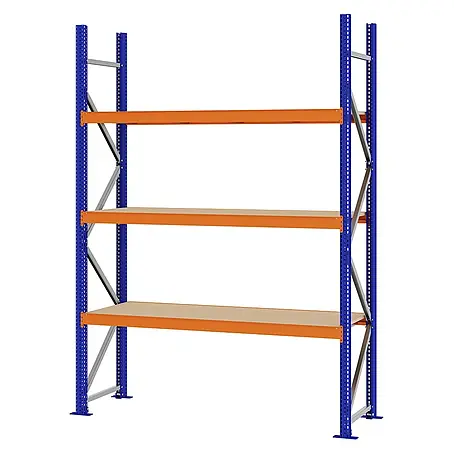 Proregal  Schwerlastregal Weitspannregal MAGNUS PRO mit Spanplatten