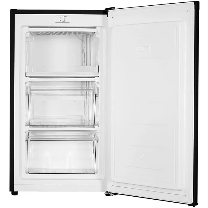 homeX Tiefkühlschrank FS1016-B - Nutzinhalt Gesamt: 60 l, 45 cm x 475 mm x 850 mm, Schwarz