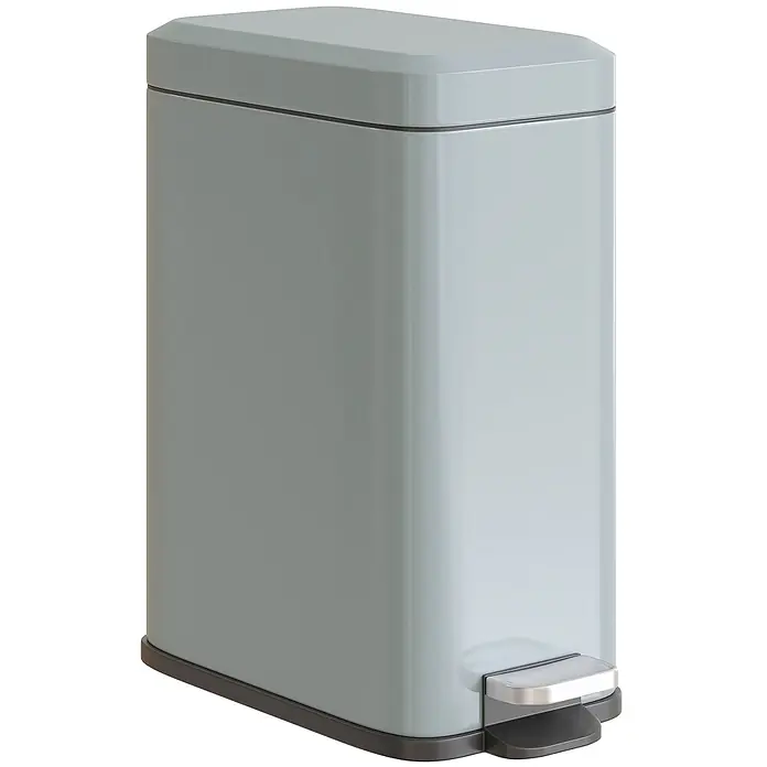 Homcom Kosmetikeimer mit Fußpedal - 5 l, Sonstiges, Grau