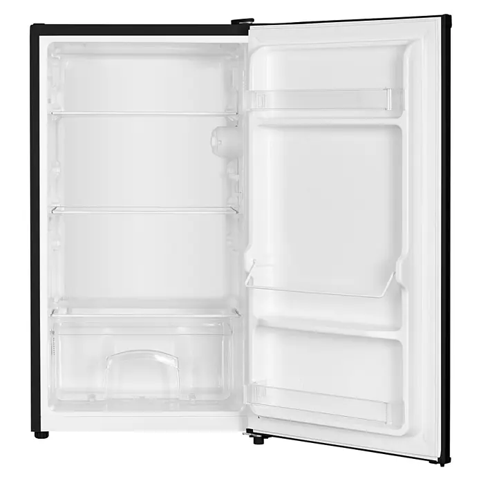 homeX Vollraumkühlschrank CS0881-B - Nutzinhalt Gesamt: 90 l, 44,5 cm x 475 mm x 850 mm, Schwarz