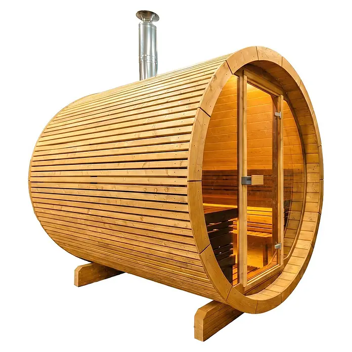 FinnTherm Fasssauna Sebastian - Holz