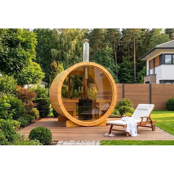 FinnTherm Fasssauna Sebastian - Holz