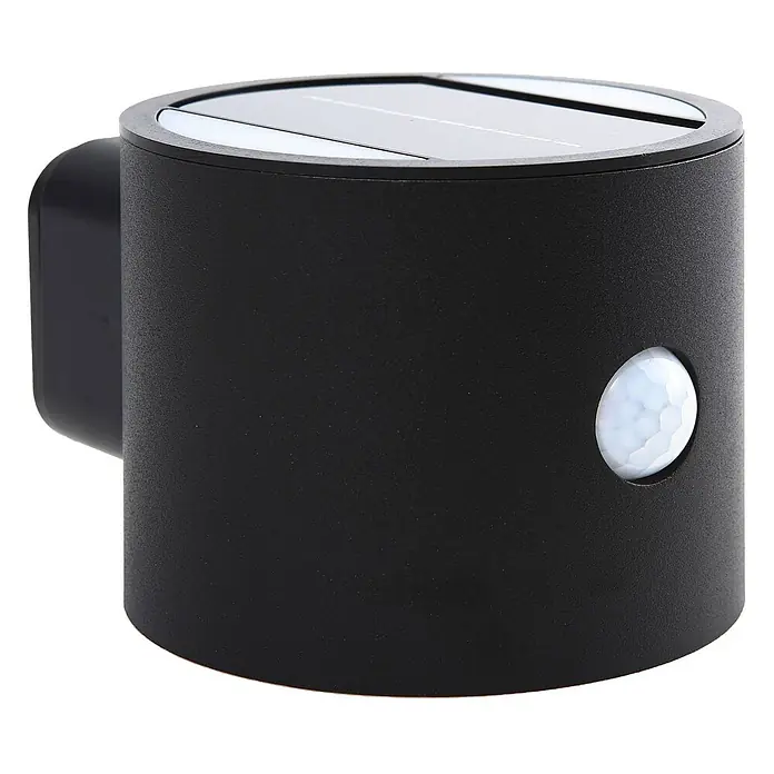 Lindby Außenwandleuchte Amren - schwarz, schwarz, IP44