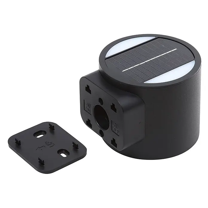 Lindby Außenwandleuchte Amren - schwarz, schwarz, IP44