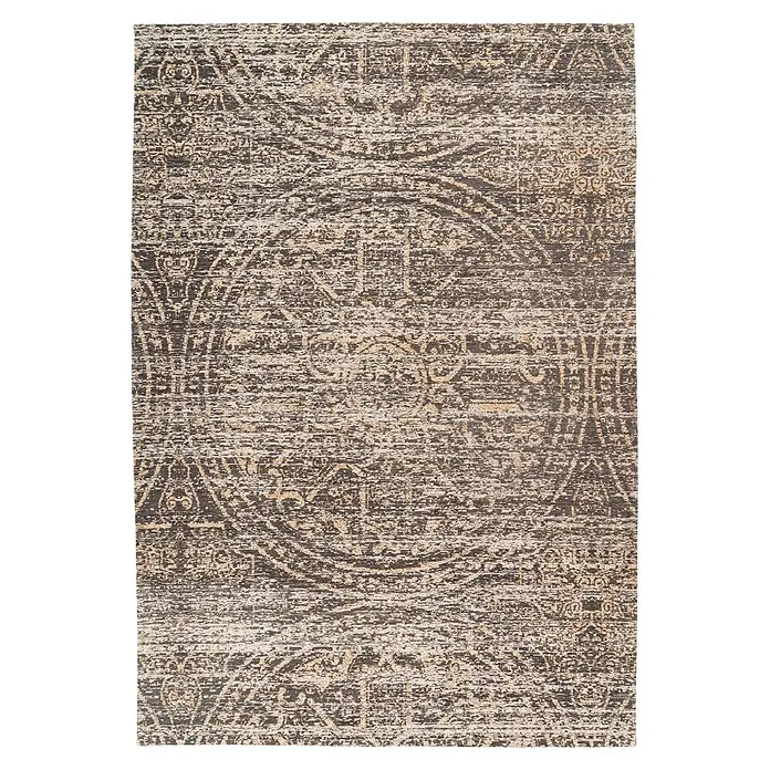 Kayoom Kurzflorteppich Davis 425 - Beige, 150 x 80 cm, 100 % Polyester - Draufsicht