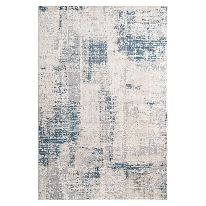 Kayoom Kurzflorteppich Sail 700 - Blau, 230 x 160 cm, 70 % Polypropylen, 30 % Polyester - Draufsicht