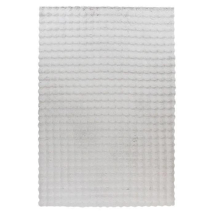 Kayoom Fellteppich Hailey 125 - Grau, 230 x 160 cm, 100 % Polyester - Draufsicht