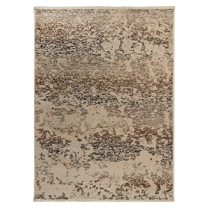 Kayoom Kurzflorteppich Charin 225 - Beige, 180 x 120 cm, 100 % Polypropylen - Draufsicht