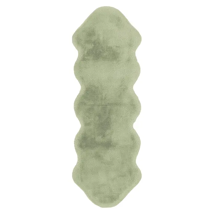Kayoom Kunstfell Rabbit Double Sheepskin - Mint, 180 x 60 cm, 100 % Polyester - Draufsicht