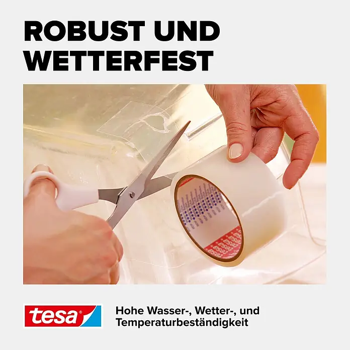 Tesa Extra Power Reparaturband - 10 m x 48 mm - Informationsansicht
