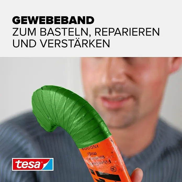 Tesa Extra Power Gewebeband PERFECT - Grün, 2,75 m x 19 mm - Informationsansicht
