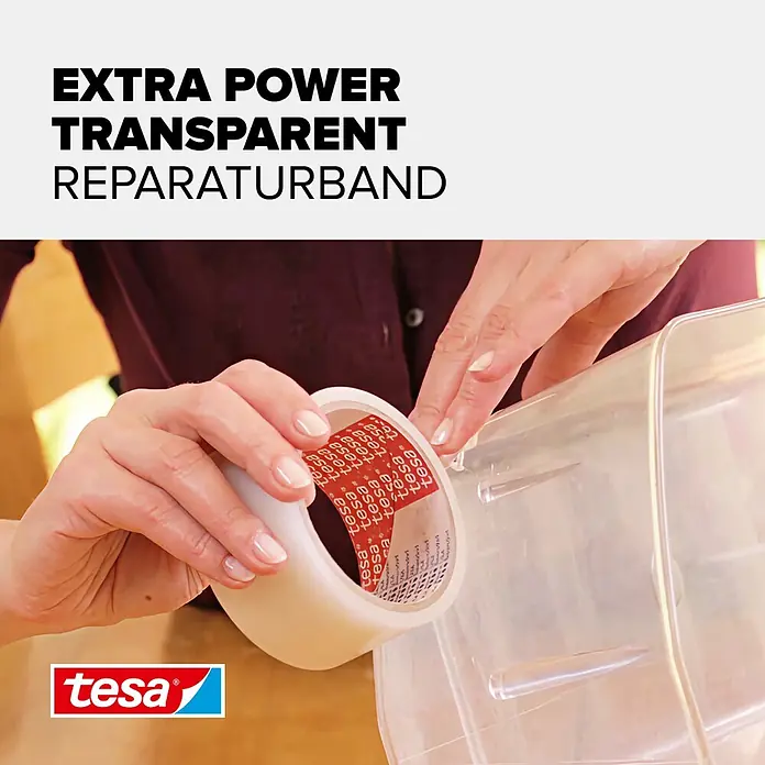Tesa Extra Power Reparaturband - 10 m x 48 mm - Informationsansicht
