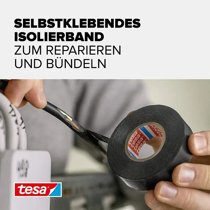 Tesa Isolierband Iso Tape - Rot, 10 m x 15 mm - Informationsansicht