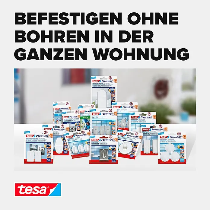 Tesa Powerstrips Bilder-Nagel - Mehrfach verwendbar, Weiß - Informationsansicht
