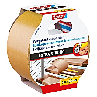 Tesa Doppelseitiges Klebeband Extra strong (B x L: 50 mm x 5 m)
