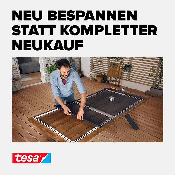 Tesa Fiberglasrolle Clear View Fiberglas-Ersatzrolle - B x H: 2,5 x 1,2 m - Informationsansicht