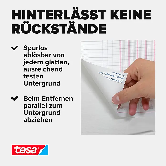 Tesa Powerstrips Selbstklebestrip Poster - 20 Stk. - Informationsansicht