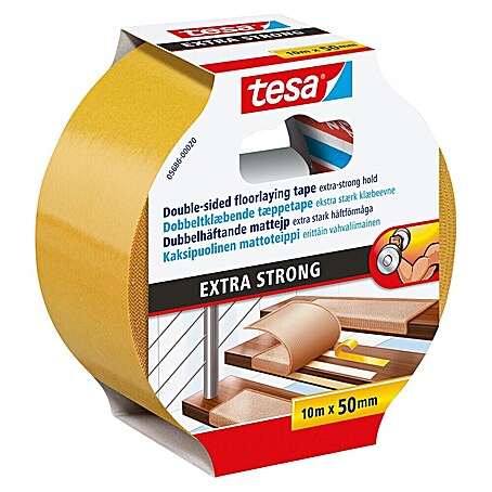 Tesa Doppelseitiges Klebeband Extra Strong (B x L: 50 mm x 10 m)