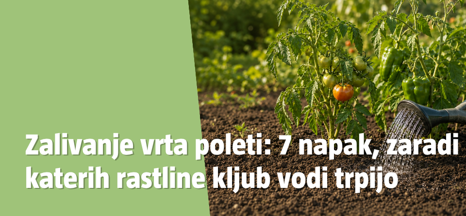 Zalivanje vrta poleti