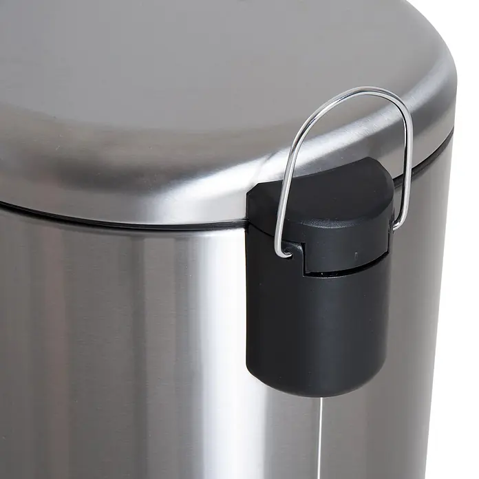 Homcom Treteimer - 30 l, Edelstahl, Silber
