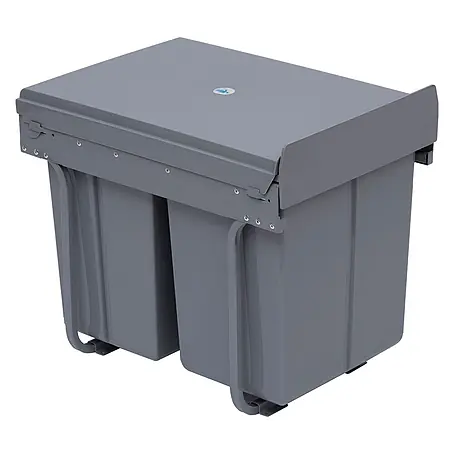 Homcom  Einbaumülleimer Schienensystem