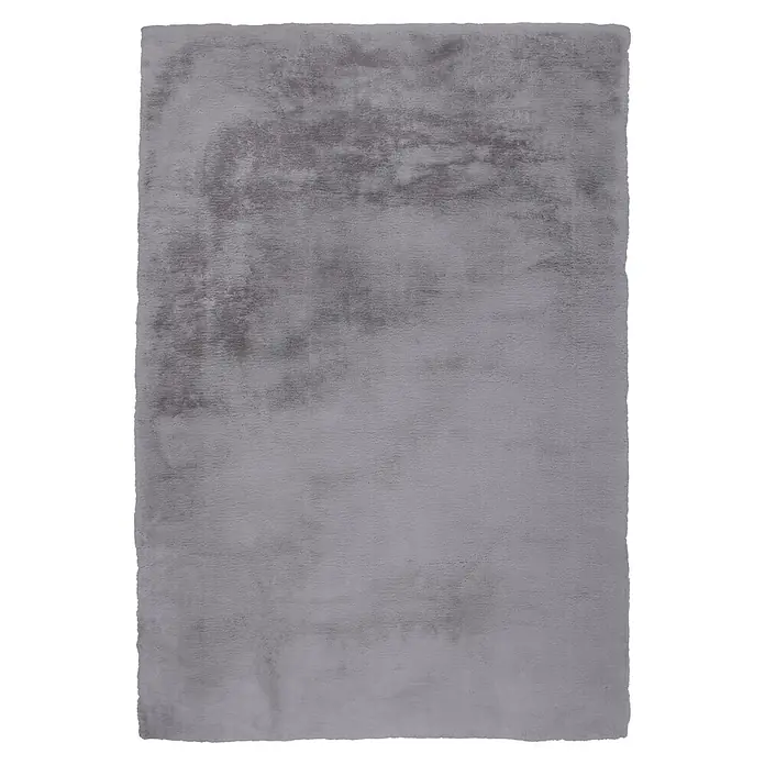 Kayoom Fellteppich Luxe 525 - Karbongrau, 230 x 160 cm, 90 % Polyester, 10 % Wolle - Draufsicht
