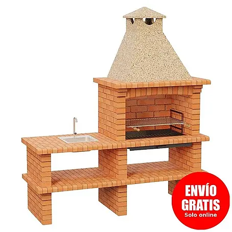 Sotnas  Barbacoa de obra Barcelos Ladrillo con mesa