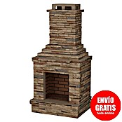 Sotnas Chimenea de exterior Sao Paulo (Castaño, An x Pr x Al: 94 x 70 x 195 cm, Cemento de aluminato de calcio) | BAUHAUS
