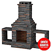 Sotnas Chimenea de exterior Sao Paulo (Gris, An x Pr x Al: 210 x 70 x 195 cm, Cemento de aluminato de calcio) | BAUHAUS