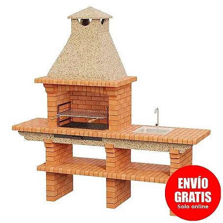 Sotnas  Barbacoa de obra Barcelos Ladrillo con mesa
