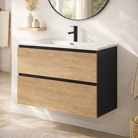 Conjunto de mueble de baño Wood