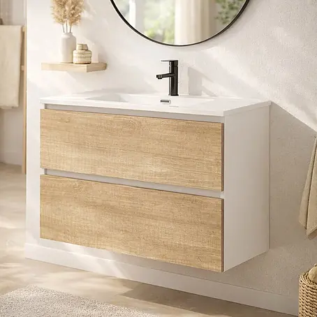 Conjunto de mueble de baño Wood