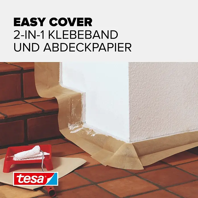 Tesa Abdeckpapier Easy Cover Economy Paper - L x B: 25 m x 18 cm - Informationsansicht