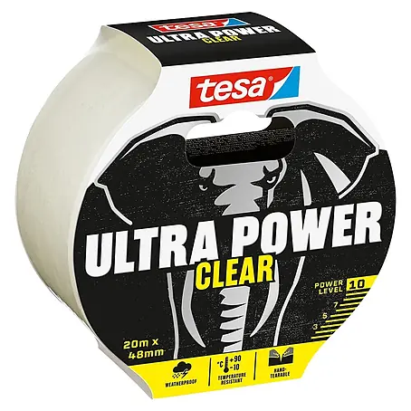 Tesa Ultra Power Reparaturklebeband Clear