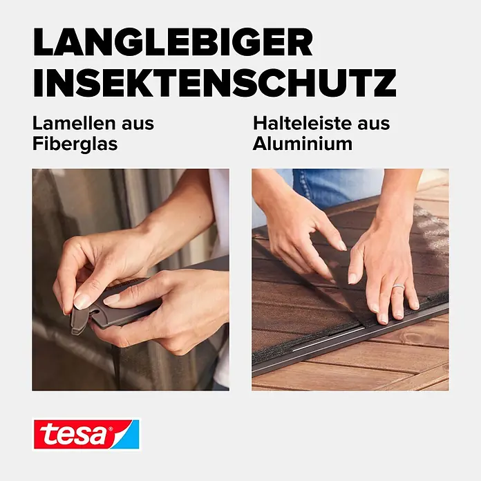 Tesa Insect Stop Lamellenvorhang - B x H: 95 x 220 cm - Informationsansicht