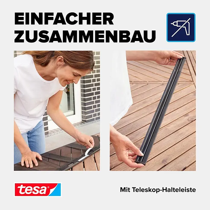 Tesa Insect Stop Lamellenvorhang - B x H: 95 x 220 cm - Informationsansicht