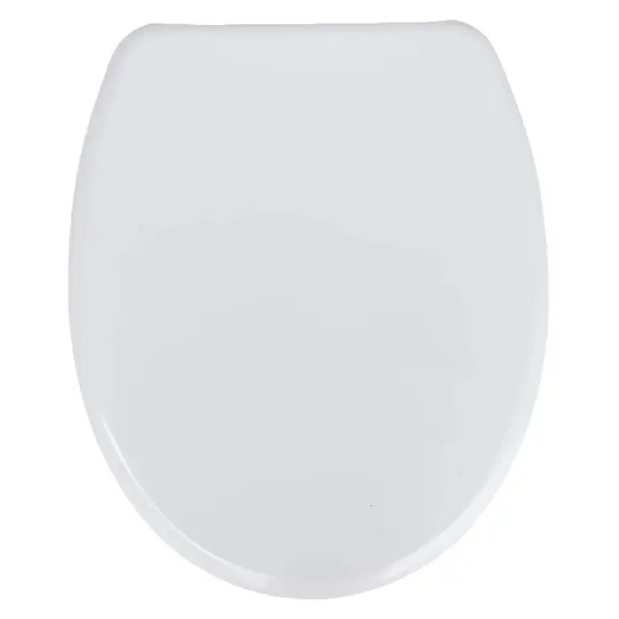 SAINOS WC-Sitz Duroplast WC-Sitz, , Universal-O-Form, Absenkautomatik, Oben - Duroplast, Weiß, Mit Absenkautomatik