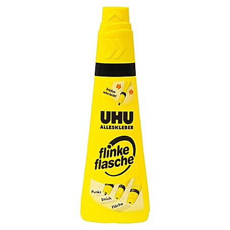 UHU Flinke Flasche Alleskleber (90 g, Flüssig, Gebrauchsfertig)