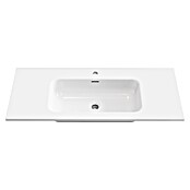 Lavabo empotrado Nairobi (101 x 46 cm, Orificios para grifo: Medio, Sin desbordamiento, Blanco, Brillante) | BAUHAUS