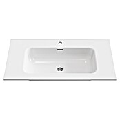 Lavabo empotrado Nairobi (81 x 46 cm, Orificios para grifo: Medio, Sin desbordamiento, Blanco, Brillante) | BAUHAUS